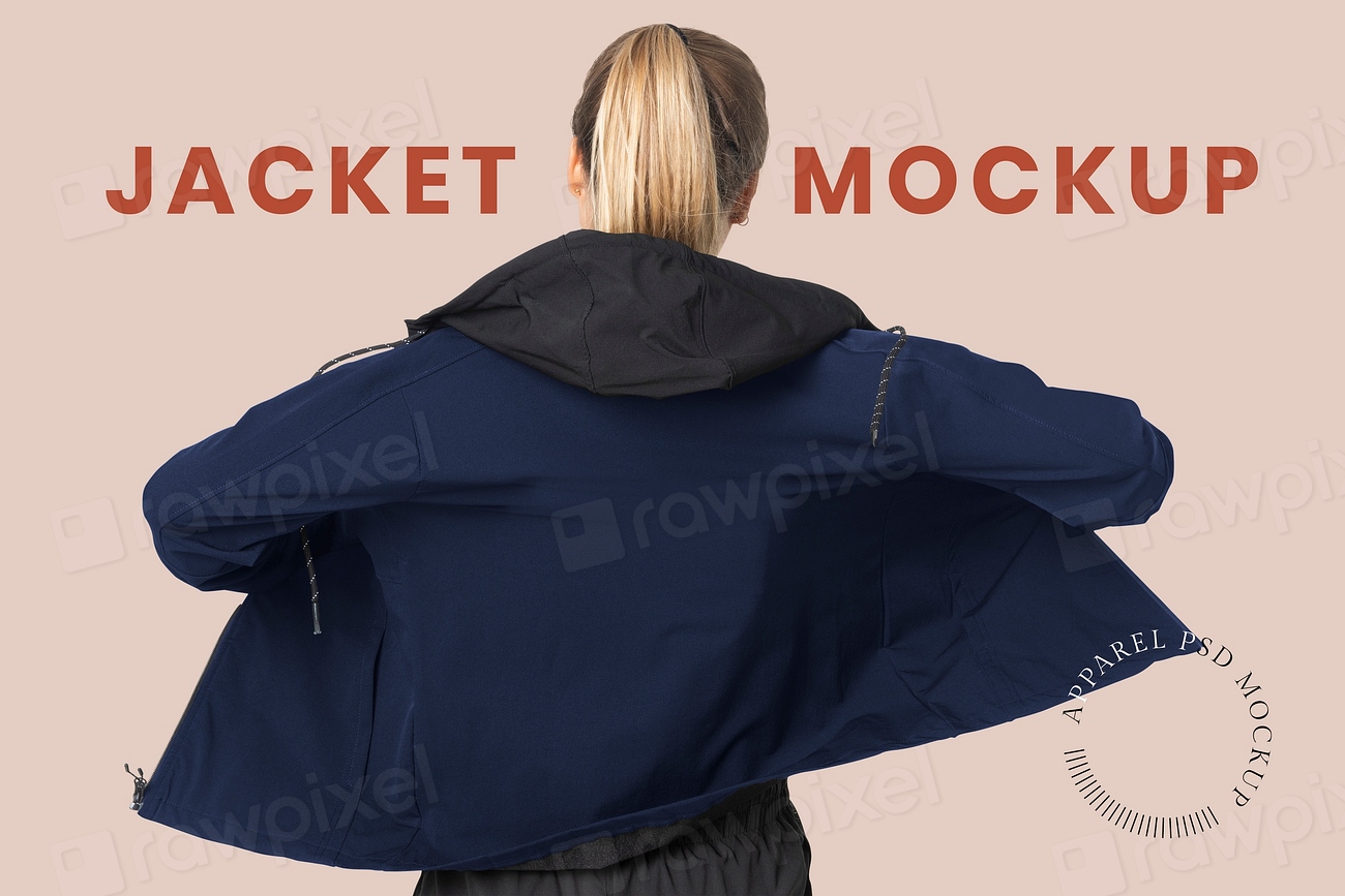 Editable jacket mockup psd template | Premium PSD - rawpixel