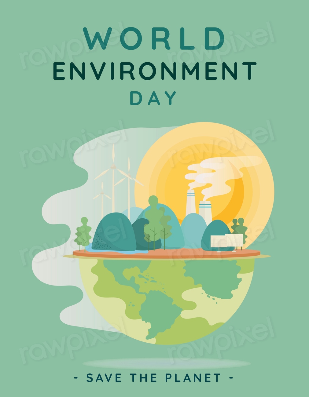 World Environment Day Psd Poster Premium PSD Template Rawpixel