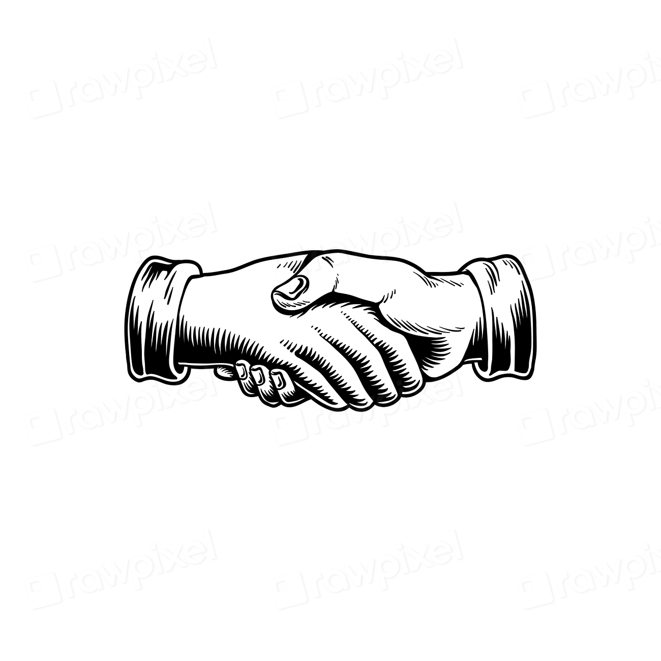 Illustration of a handshake | Premium Vector Illustration - rawpixel