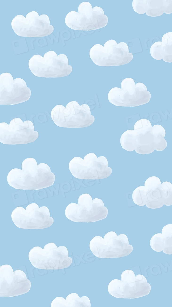 Cloud iPhone wallpaper, mobile background, Premium Vector rawpixel
