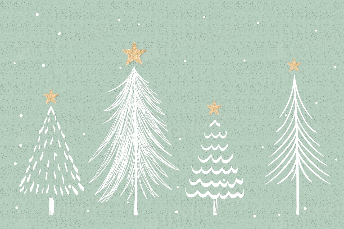 Green Christmas background, aesthetic pine | Premium PSD - rawpixel