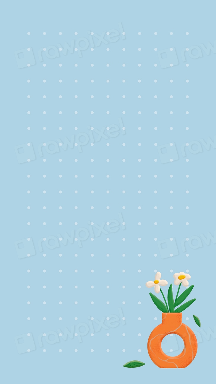 Cute notepad mobile wallpaper, flower | Free Photo - rawpixel