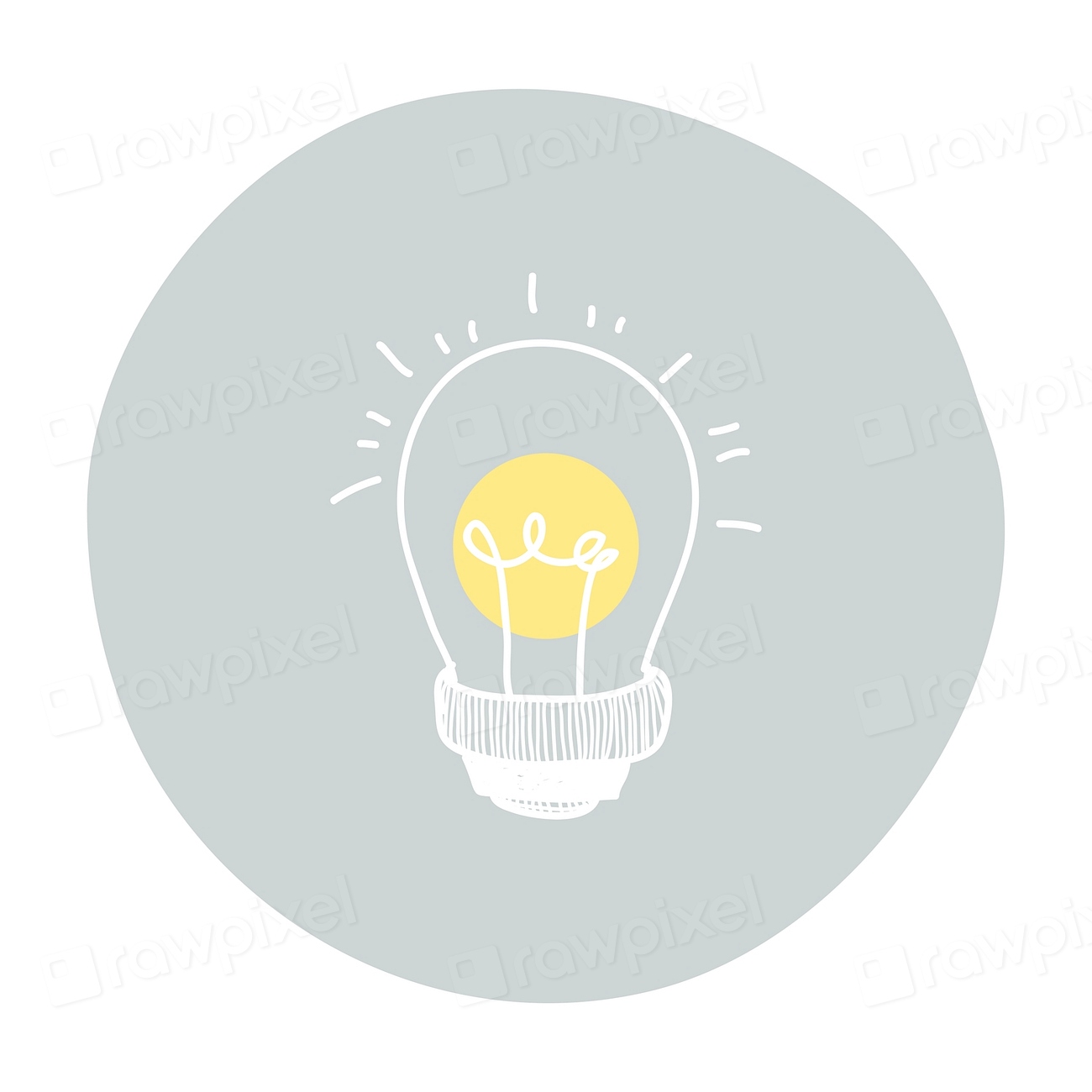 Vector Of A Lightbulb | Free Vector Illustration - Rawpixel