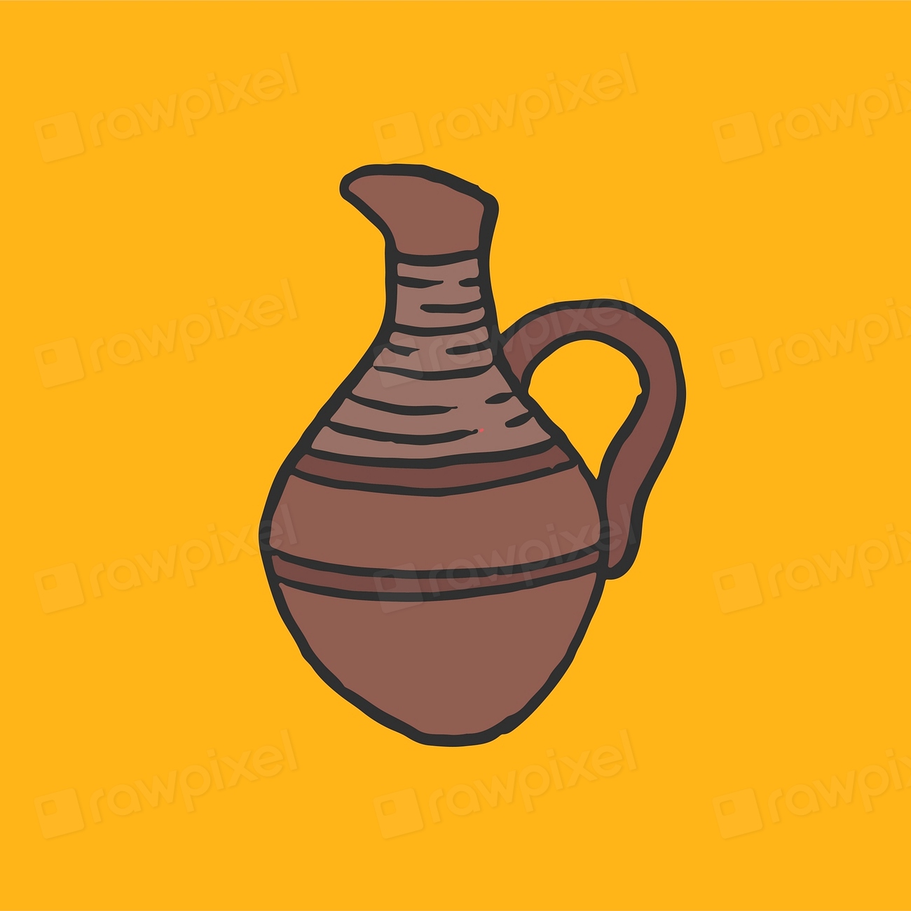 Hand drawn ancient Egyptian urn Premium Vector Illustration rawpixel