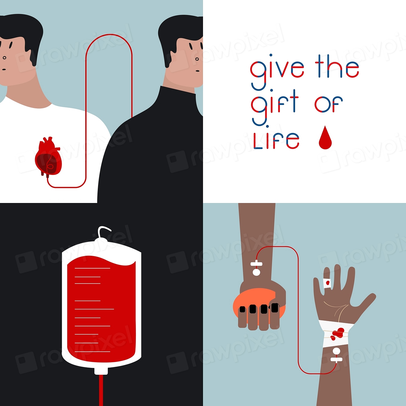 Blood Donation Concept Vector Illustration | Free Vector - Rawpixel