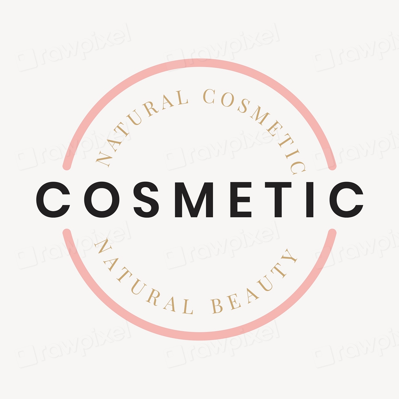 Aesthetic Cosmetic Logo Template, Modern 