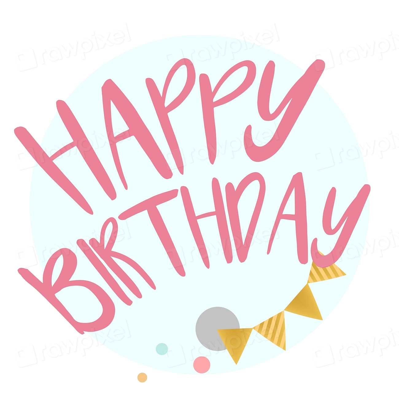 Happy Birthday Typography Design Vector | Free Vector - Rawpixel