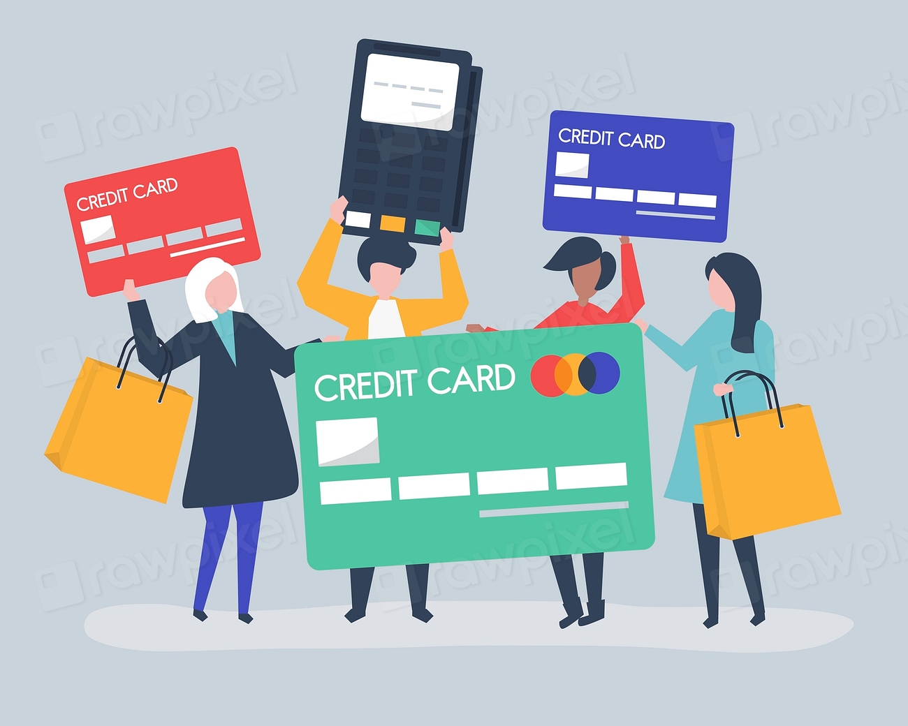 People cards. Card-item e Commerce. Consumer Banking photo.