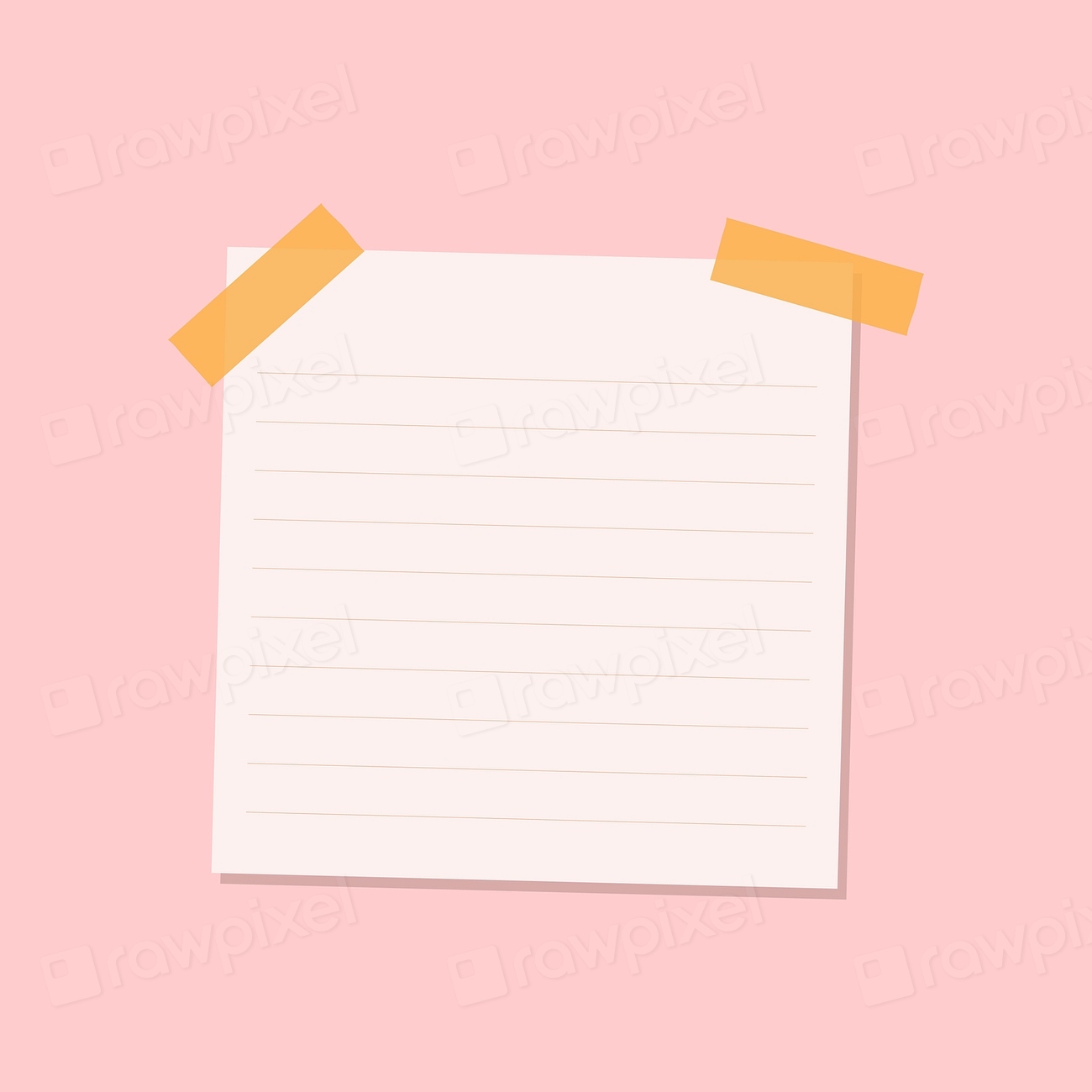 Pink lined notepaper journal sticker | Premium Vector - rawpixel