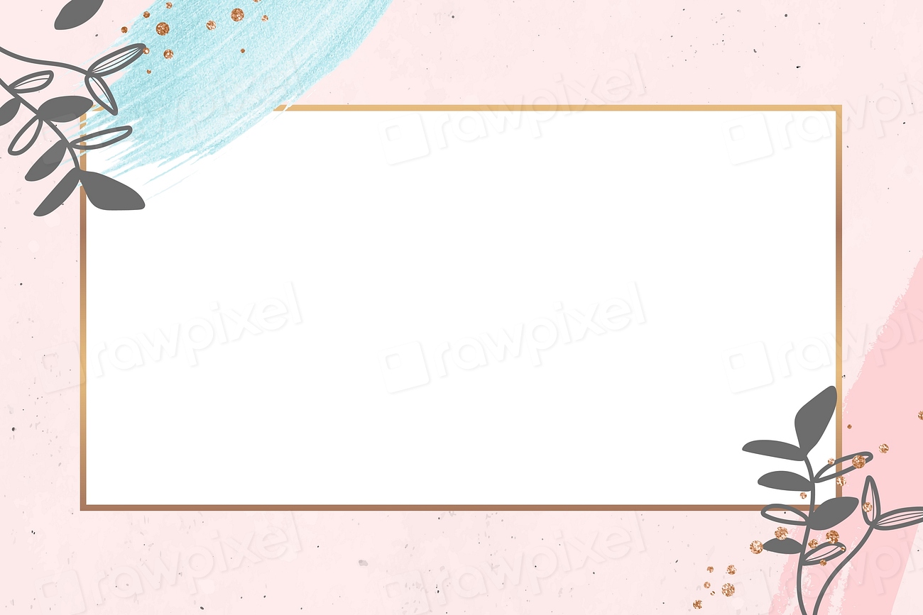 Golden floral rectangle frame vector | Premium Vector - rawpixel