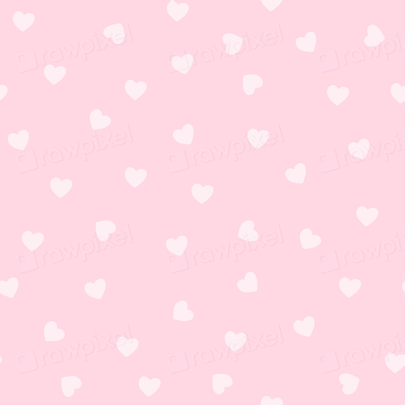 Seamless pink heart pattern vector | Premium Vector - rawpixel