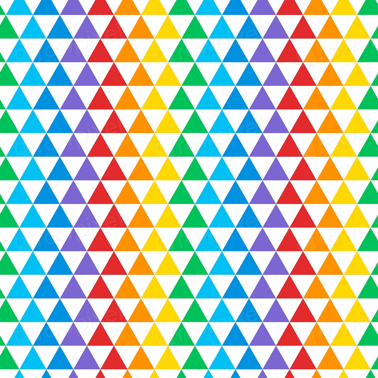 Seamless colorful triangular pattern vector | Premium Vector - rawpixel