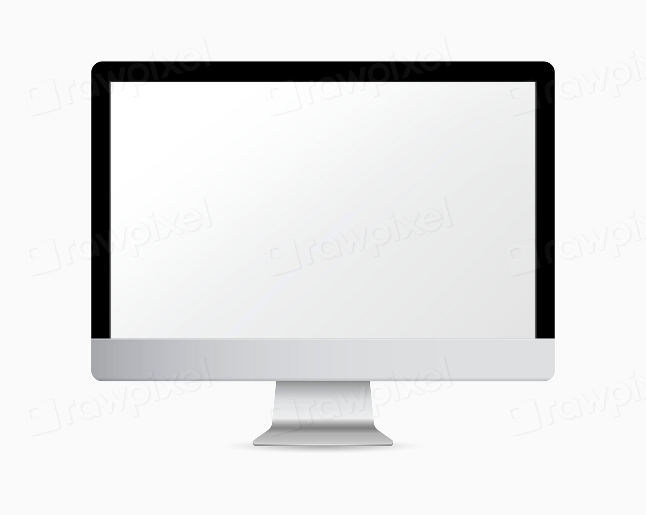 Blank Computer Screen Mockup Illustration Free PSD Mockup Rawpixel