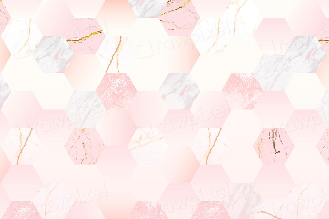 Pink feminine hexagon geometric background | Premium Vector - rawpixel