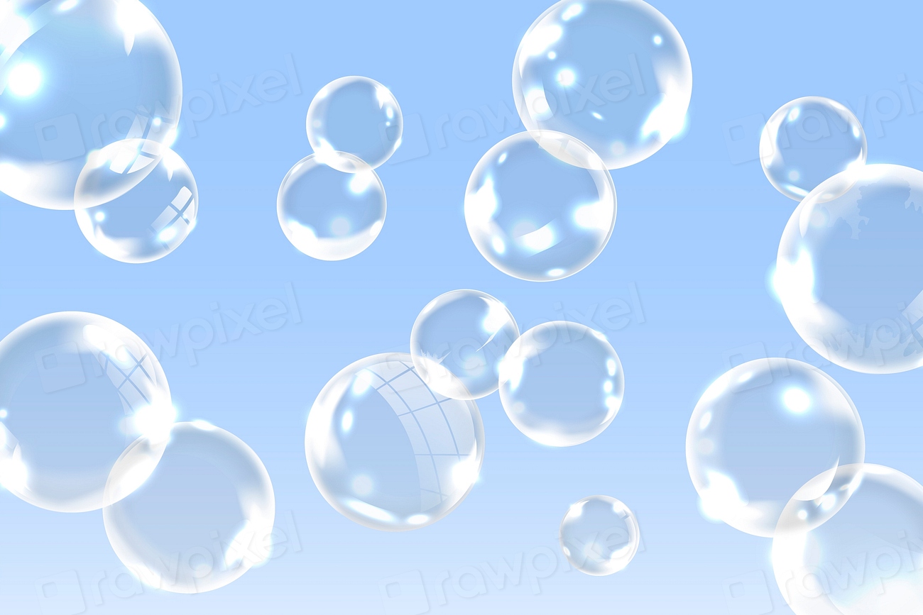 Soap bubbles floating into the sky | Free Vector - rawpixel