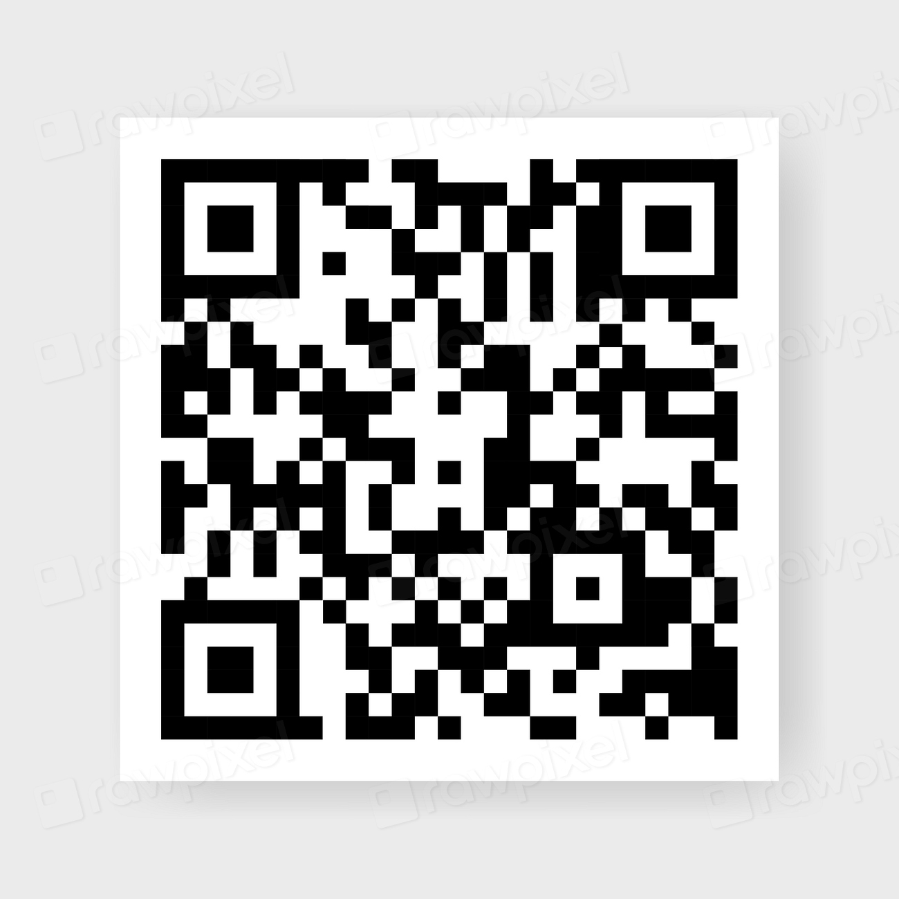 Flat QR Code Black Vector Premium Vector Rawpixel