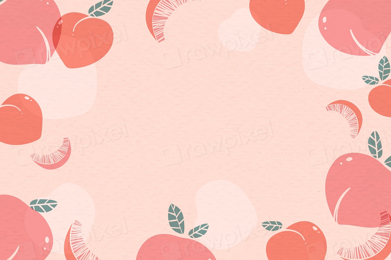 Peach patterned background with design | Premium Vector - rawpixel