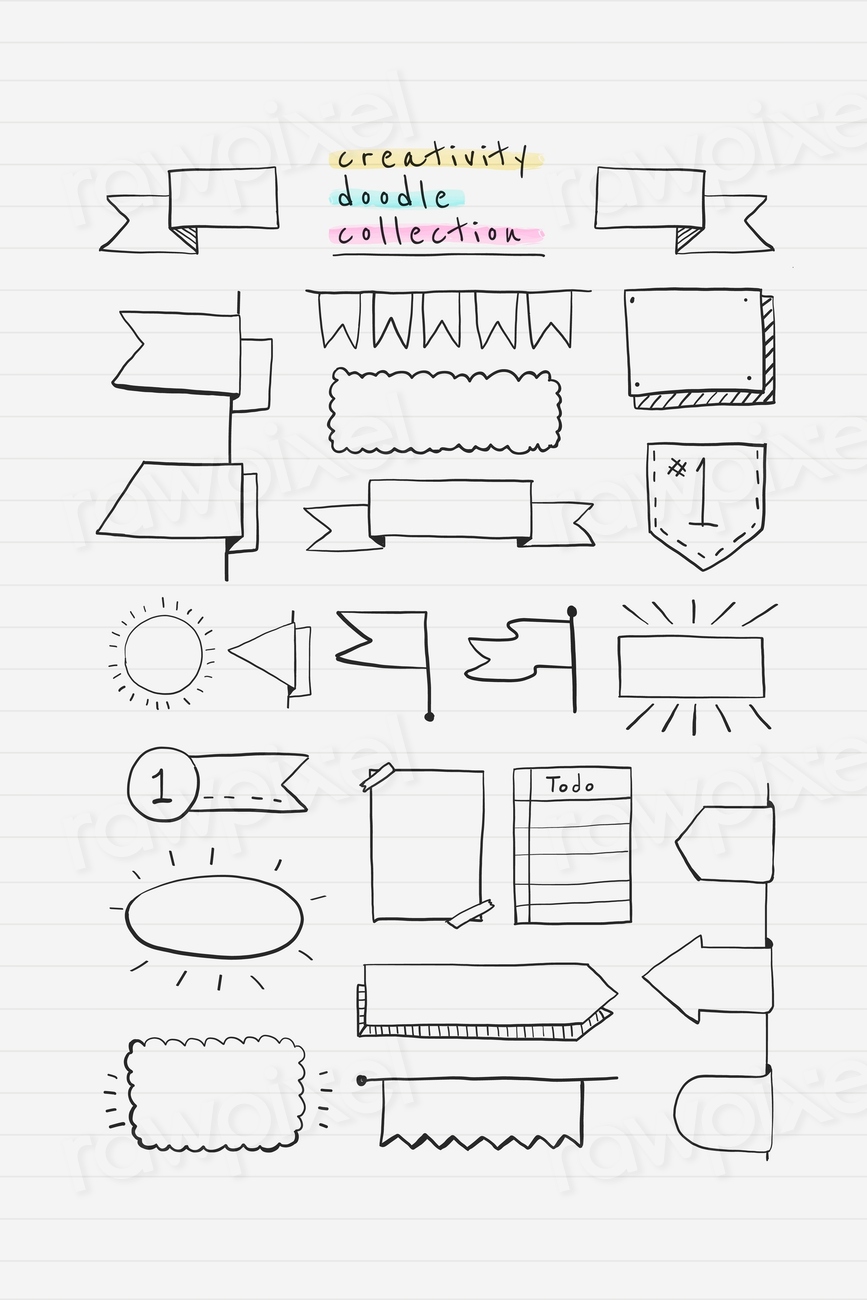 Creative doodle banner design vector | Premium Vector - rawpixel