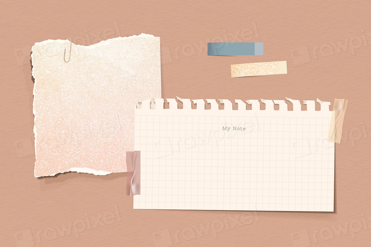 Glittery earth tone note paper | Premium Vector - rawpixel