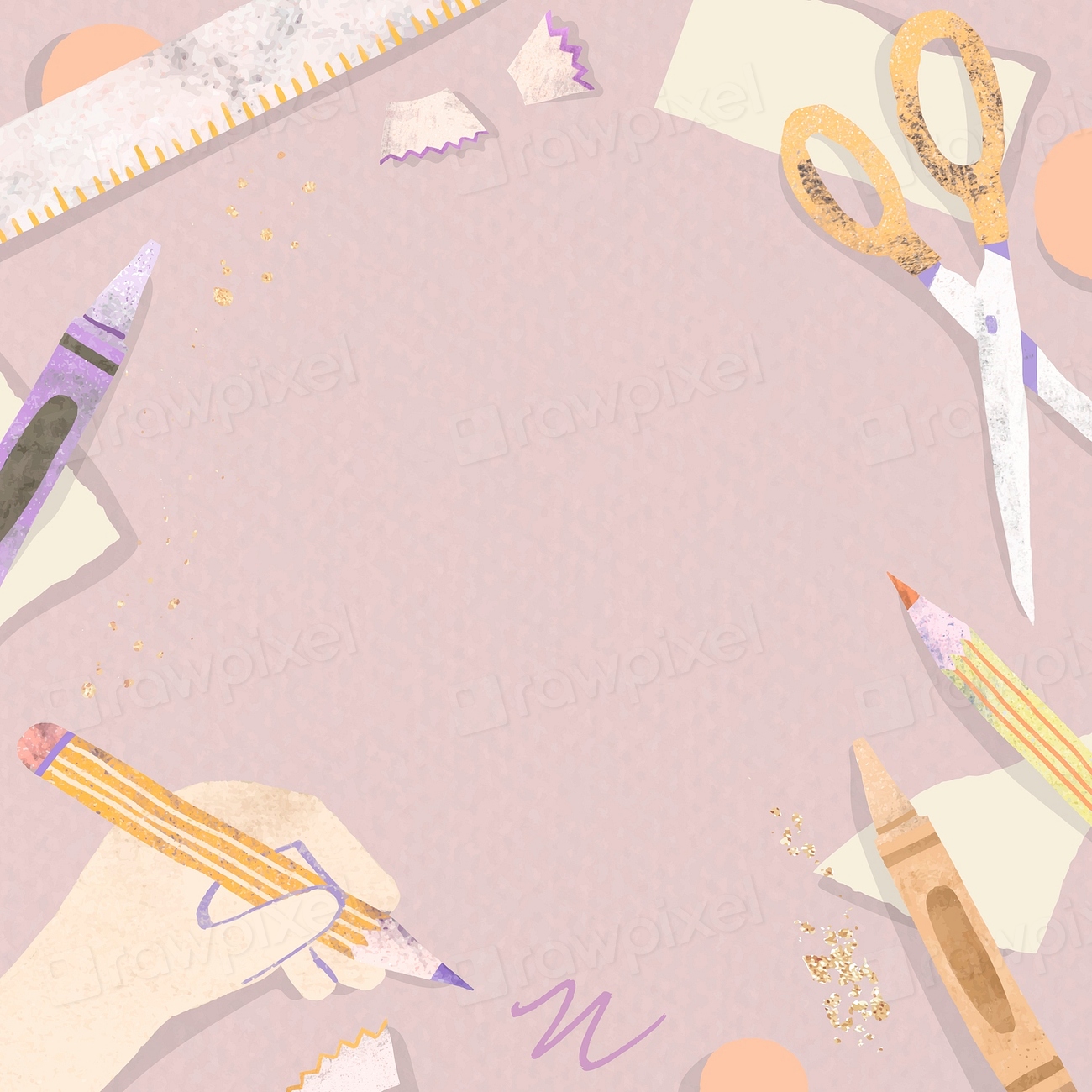 Blank pink back to school | Premium Vector - rawpixel