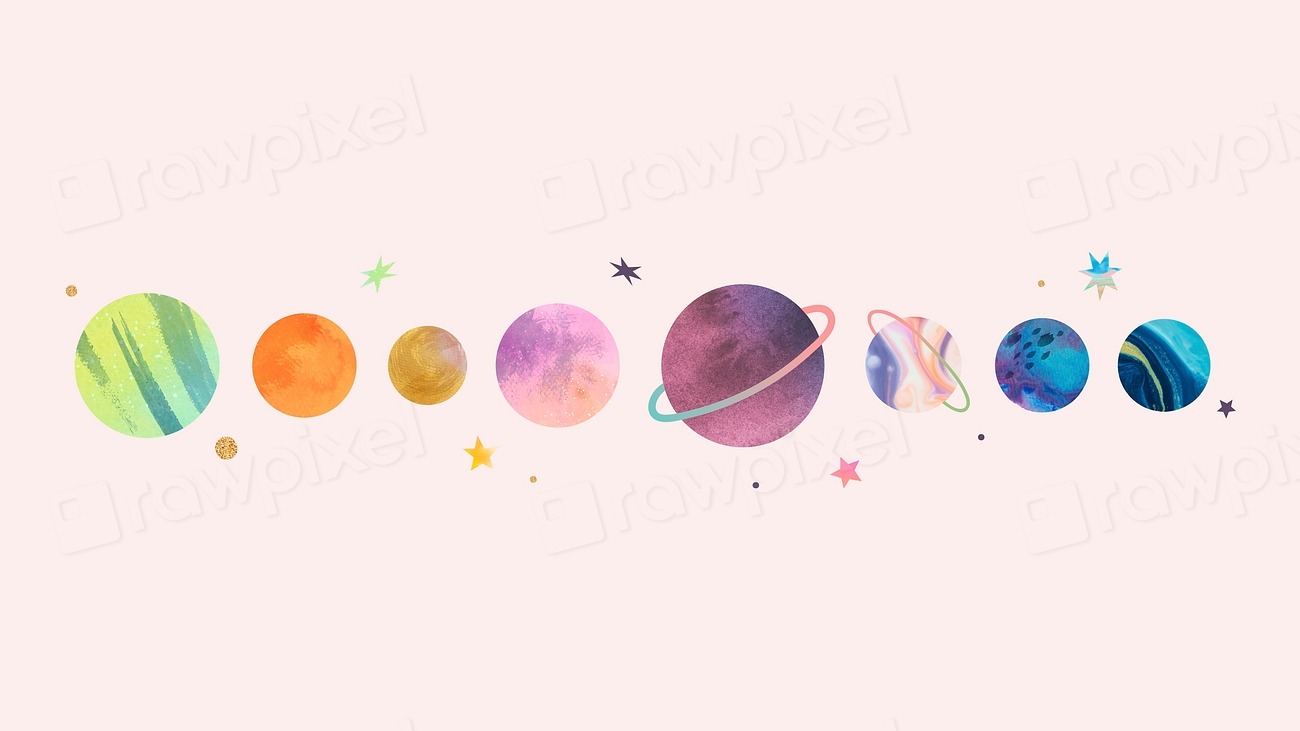 Colorful galaxy watercolor doodle pastel | Premium Vector - rawpixel