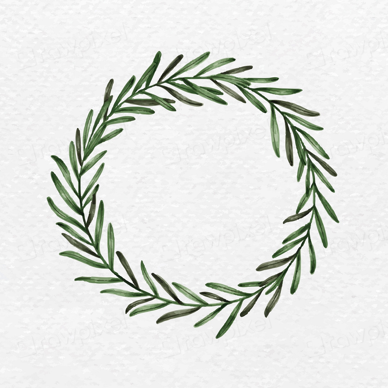 Hand drawn eucalyptus wreath vector Premium Vector rawpixel