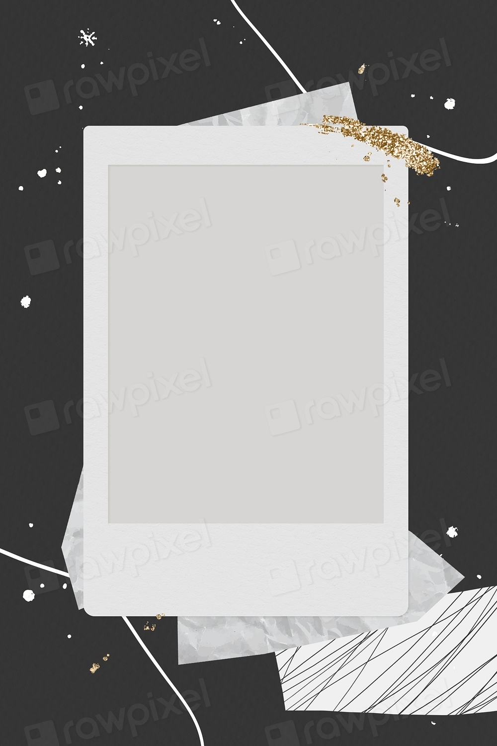 Blank instant photo frame background | Premium PSD - rawpixel
