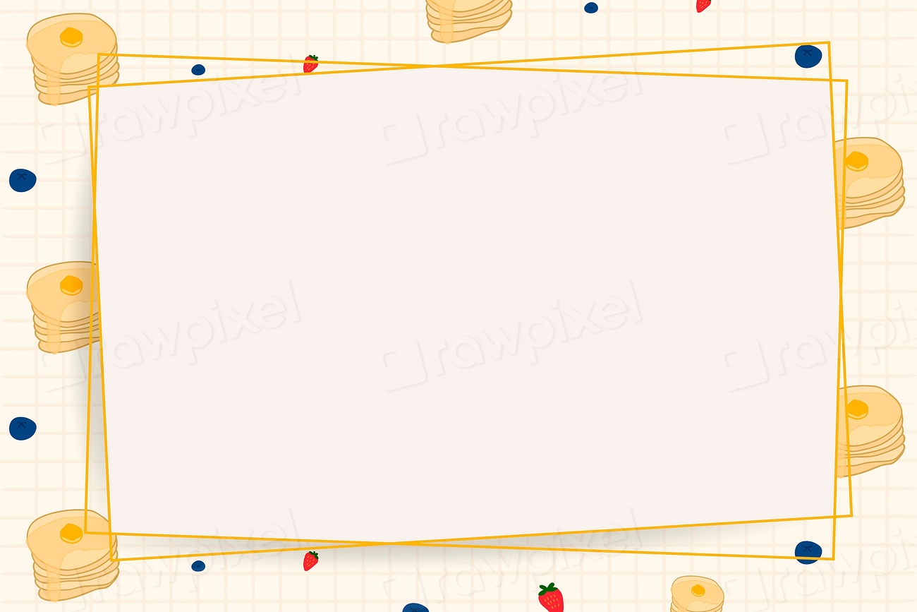 Vector paper frame food pattern | Premium Vector - rawpixel