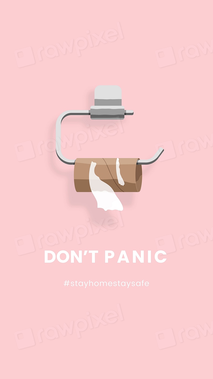 Don’t panic mobile wallpaper vector | Premium Vector Template - rawpixel