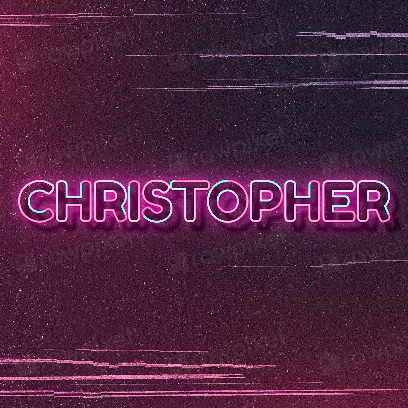 Christopher Name Font Block Letter Free Photo Rawpixel