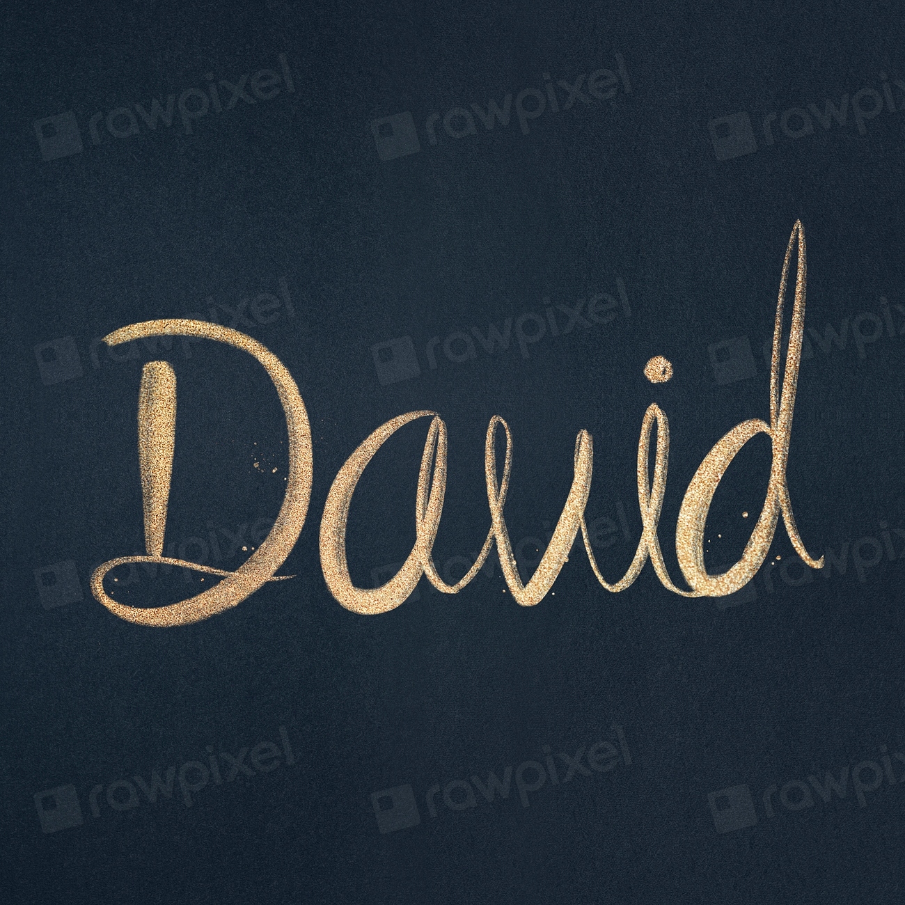 David name sparkling psd gold | Premium PSD - rawpixel