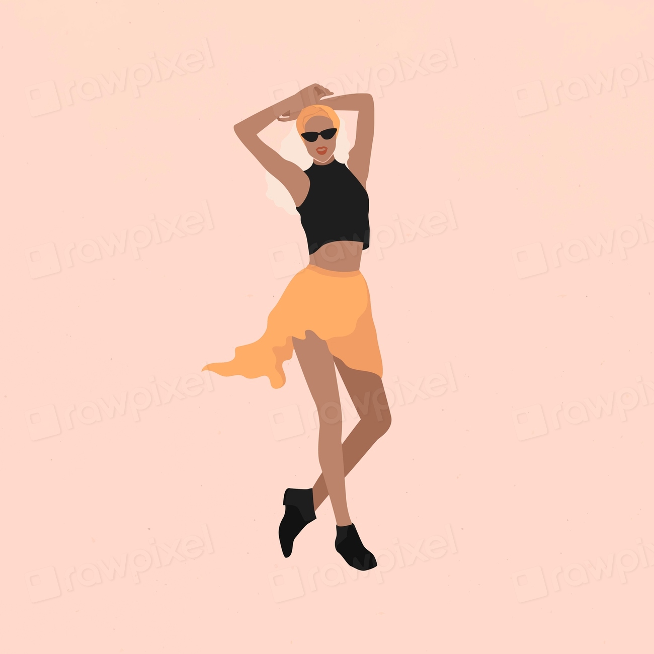 Female Fashionista Nude Banner Vector Premium Vector Rawpixel