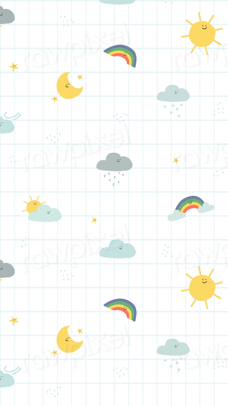 Weather seamless pattern background psd | Premium PSD - rawpixel