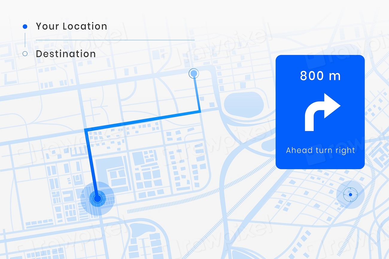 Smart car GPS screen psd Premium PSD rawpixel