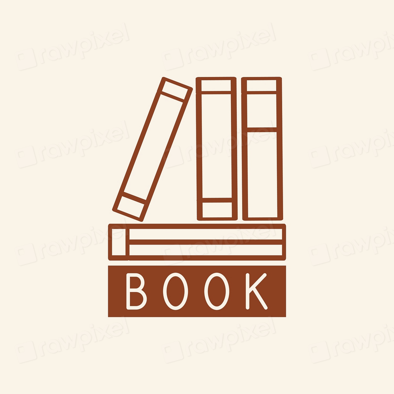 Bookstore and papers logo vector Free Vector rawpixel