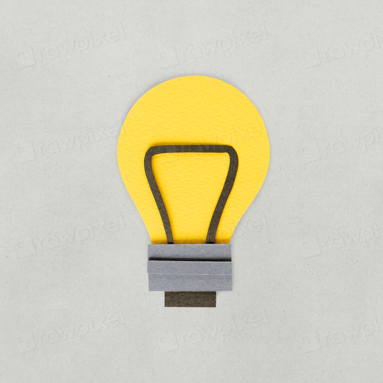 Paper craft design of light PSD rawpixel