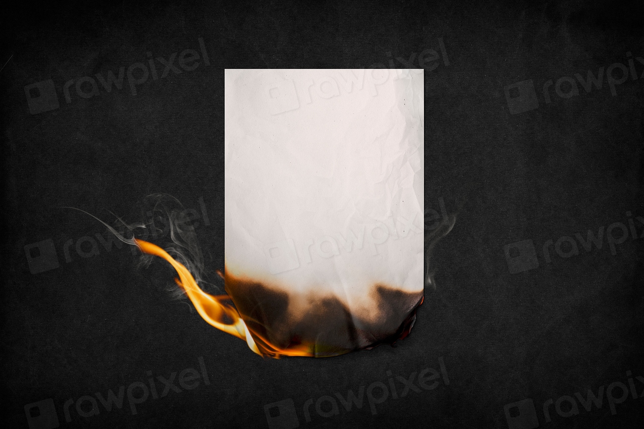 Burning poster, fire blank paper | Free Photo - rawpixel