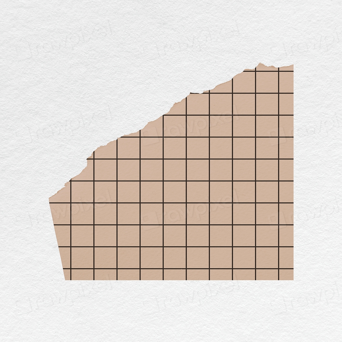 Ripped grid paper sticker, textured | Premium PSD - rawpixel