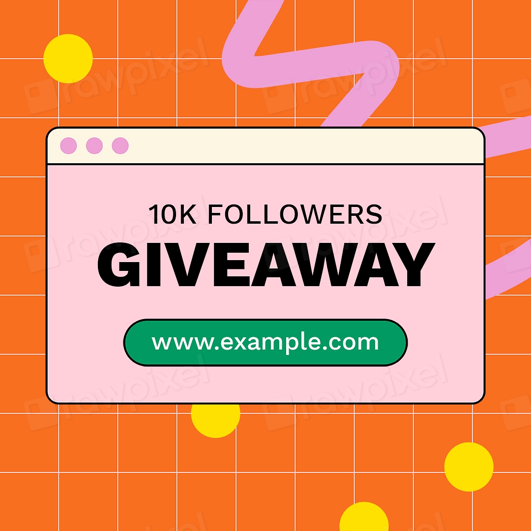 Giveaway Instagram Ad Template For Online | Free PSD Template - Rawpixel