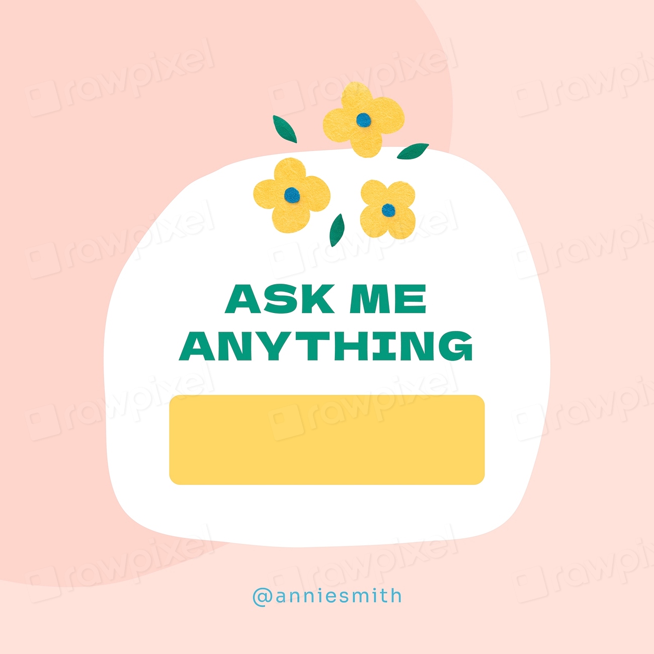 Ask me anything template, social | Premium Vector Template - rawpixel