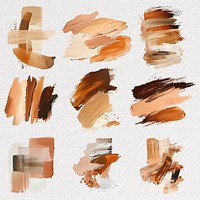 Abstract brush strokes  set psd