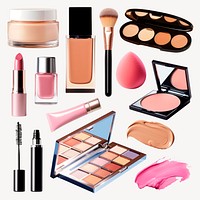 Assorted makeup products  set psd