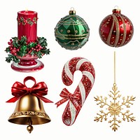 Festive Christmas decorations   set psd