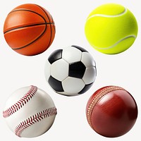 Various sports balls  set psd