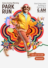 Park run poster template