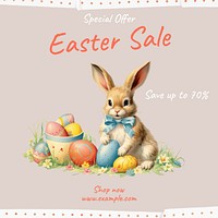 Easter sale Facebook post template