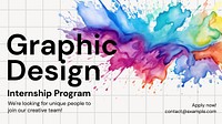 Graphic design  blog banner template