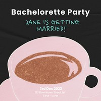 Bachelorette party Instagram post template