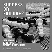 Business profitability Instagram post template