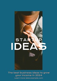 Startup ideas poster template